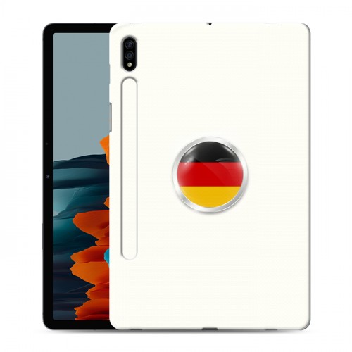 Дизайнерский силиконовый чехол для Samsung Galaxy Tab S7 Флаг Германии