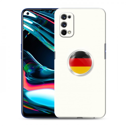 Дизайнерский силиконовый с усиленными углами чехол для Realme 7 Pro Флаг Германии