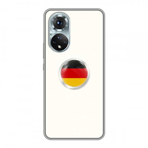 Дизайнерский силиконовый с усиленными углами чехол для Huawei Honor 50 Флаг Германии