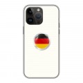 Дизайнерский силиконовый с усиленными углами чехол для Iphone 14 Pro Max Флаг Германии