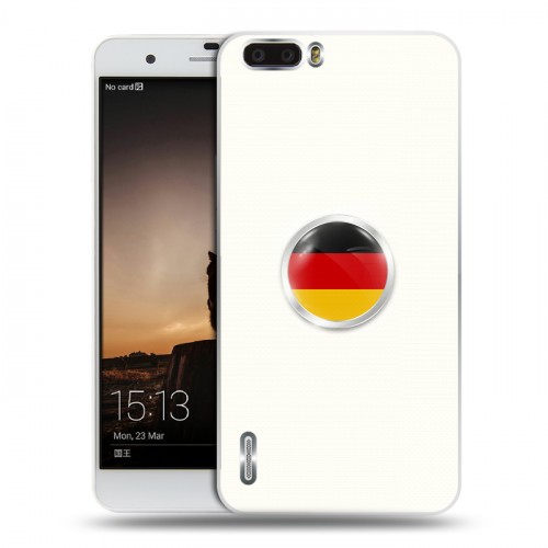 Дизайнерский силиконовый чехол для Huawei Honor 6 Plus Флаг Германии