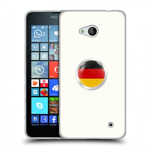 Дизайнерский силиконовый чехол для Microsoft Lumia 640 Флаг Германии