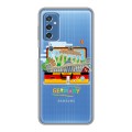 Полупрозрачный дизайнерский силиконовый чехол для Samsung Galaxy M52 5G Флаг Германии