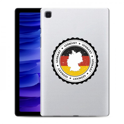 Полупрозрачный дизайнерский пластиковый чехол для Samsung Galaxy Tab A7 10.4 (2020) Флаг Германии
