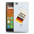 Полупрозрачный дизайнерский пластиковый чехол для Xiaomi Mi4S Флаг Германии