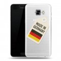 Полупрозрачный дизайнерский пластиковый чехол для Samsung Galaxy C5 Флаг Германии