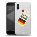 Полупрозрачный дизайнерский силиконовый чехол для Xiaomi Mi8 SE Флаг Германии