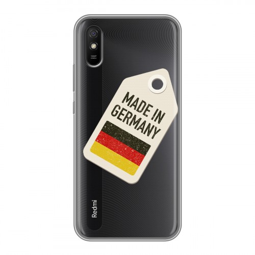 Полупрозрачный дизайнерский силиконовый чехол для Xiaomi RedMi 9A Флаг Германии