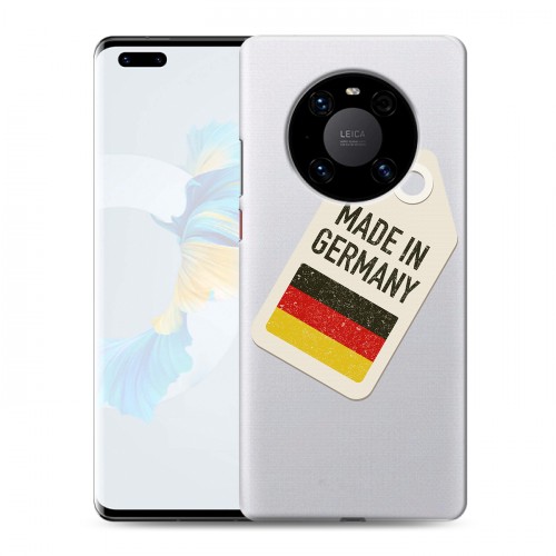Полупрозрачный дизайнерский пластиковый чехол для Huawei Mate 40 Pro Флаг Германии