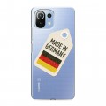 Полупрозрачный дизайнерский пластиковый чехол для Xiaomi Mi 11 Lite Флаг Германии