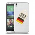 Полупрозрачный дизайнерский пластиковый чехол для HTC Desire 816 Флаг Германии