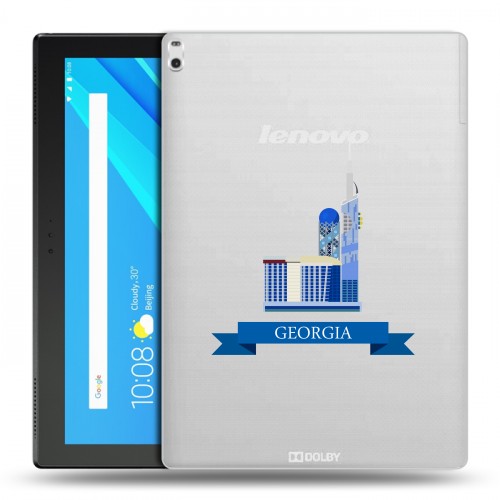 Дизайнерский силиконовый чехол для Lenovo Tab 4 10 Plus Грузия