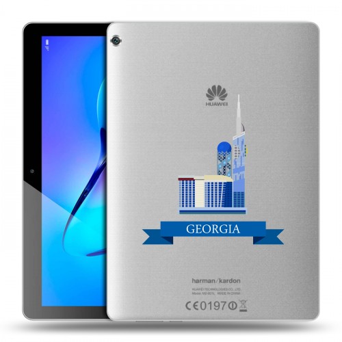 Дизайнерский силиконовый чехол для Huawei MediaPad M3 Lite 10 Грузия