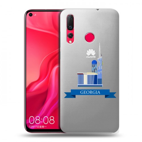 Дизайнерский пластиковый чехол для Huawei Nova 4 Грузия