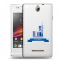 Дизайнерский пластиковый чехол для Sony Xperia E Грузия