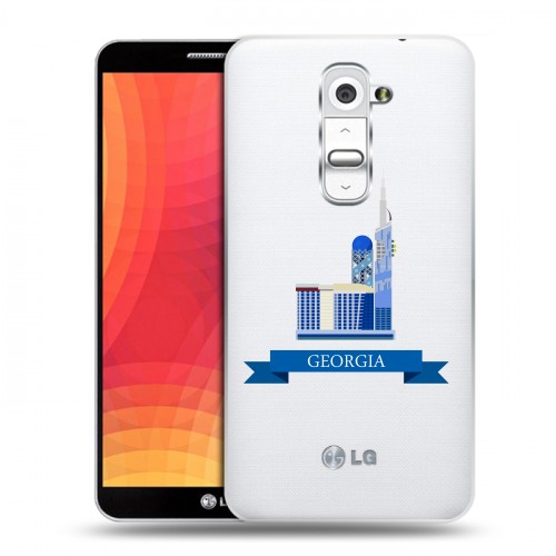 Дизайнерский пластиковый чехол для LG Optimus G2 Грузия