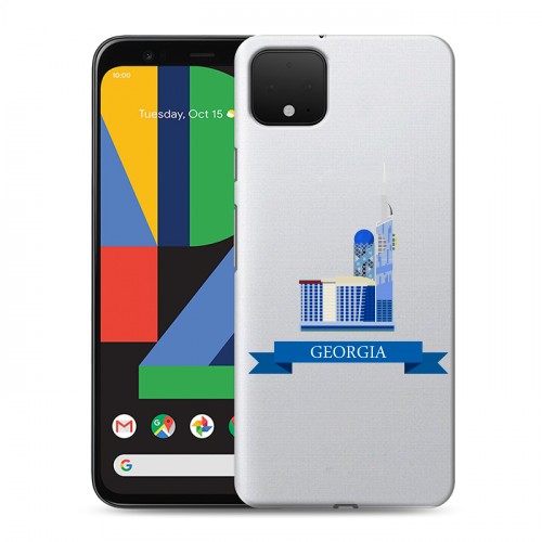Дизайнерский пластиковый чехол для Google Pixel 4 XL Грузия