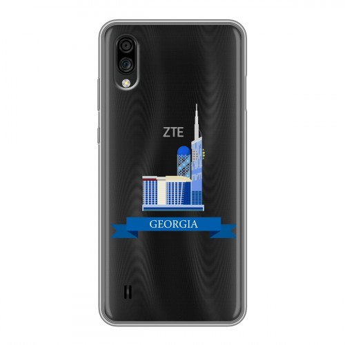 Дизайнерский пластиковый чехол для ZTE Blade A5 (2020) Грузия