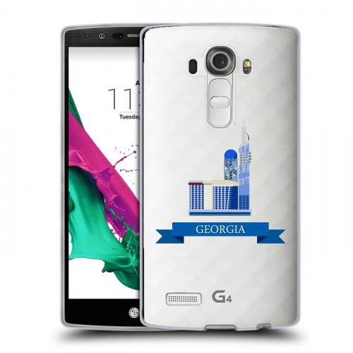 Дизайнерский пластиковый чехол для LG G4 Грузия