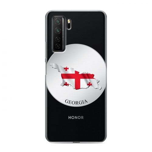 Дизайнерский силиконовый с усиленными углами чехол для Huawei Honor 30S Грузия