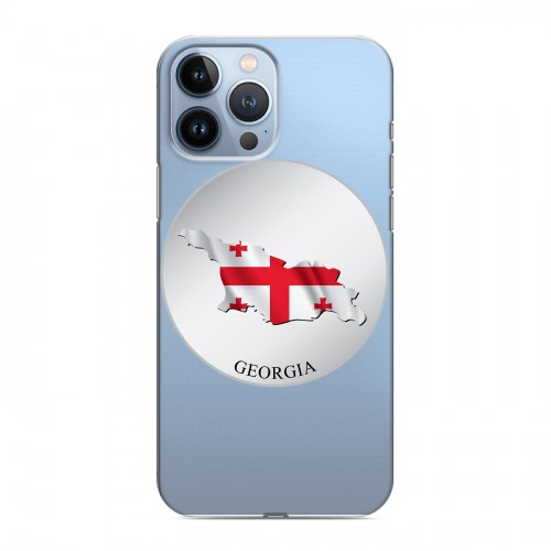 Дизайнерский силиконовый чехол для Iphone 13 Pro Max Грузия