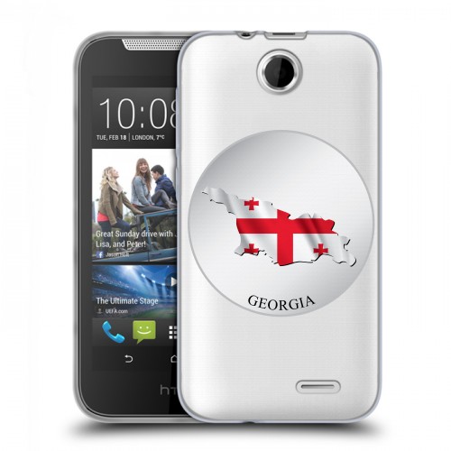 Дизайнерский силиконовый чехол для HTC Desire 310 Грузия