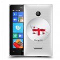 Дизайнерский пластиковый чехол для Microsoft Lumia 435 Грузия