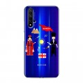 Полупрозрачный дизайнерский пластиковый чехол для Huawei Honor 20 Грузия