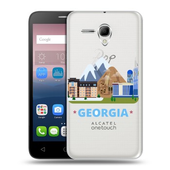 Дизайнерский силиконовый чехол для Alcatel One Touch POP 3 5.5 Грузия (на заказ)