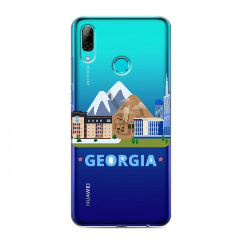 Дизайнерский пластиковый чехол для Huawei P Smart (2019) Грузия