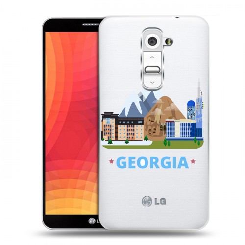 Дизайнерский пластиковый чехол для LG Optimus G2 Грузия