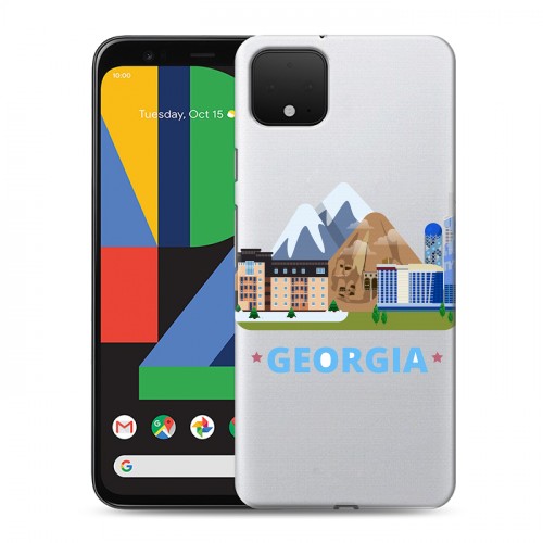 Дизайнерский пластиковый чехол для Google Pixel 4 Грузия