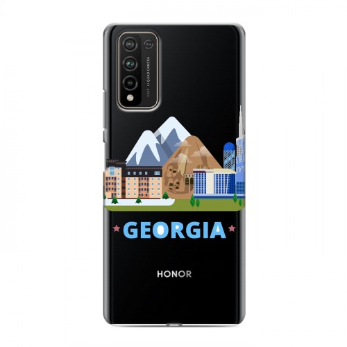 Дизайнерский пластиковый чехол для Huawei Honor 10X Lite Грузия