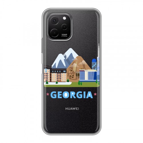 Дизайнерский пластиковый чехол для Huawei Nova Y61 Грузия