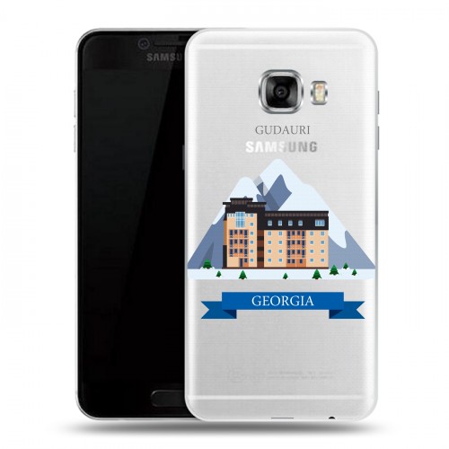 Дизайнерский пластиковый чехол для Samsung Galaxy C5 Грузия