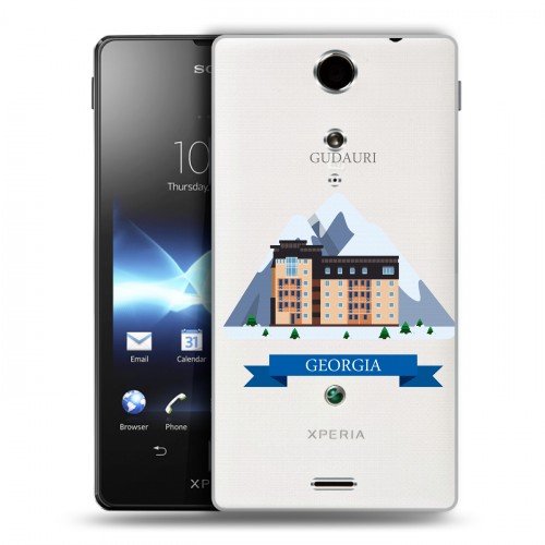 Дизайнерский пластиковый чехол для Sony Xperia TX Грузия