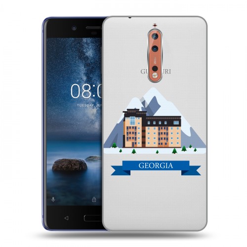 Дизайнерский пластиковый чехол для Nokia 8 Грузия