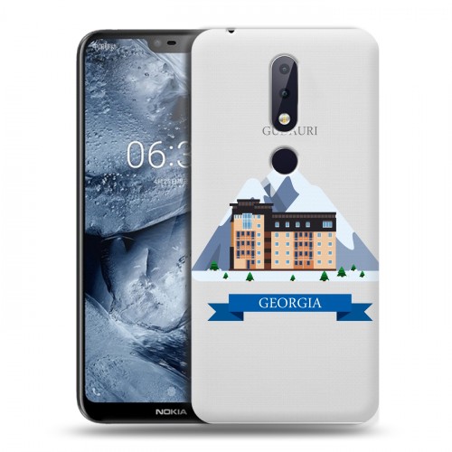 Дизайнерский пластиковый чехол для Nokia 6.1 Plus Грузия