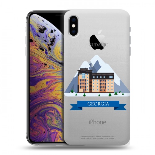 Дизайнерский силиконовый чехол для Iphone Xs Max Грузия