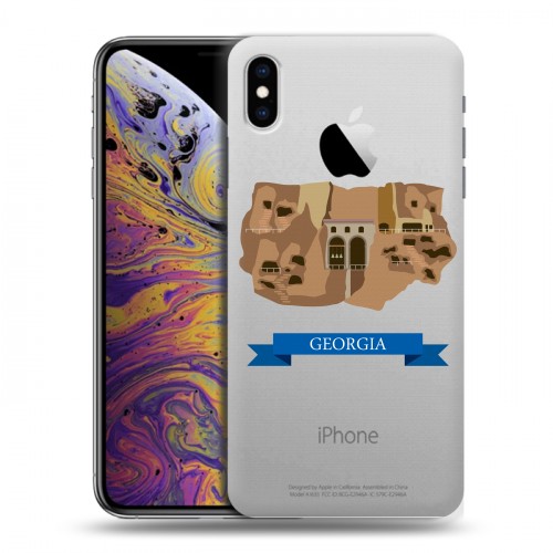 Дизайнерский силиконовый чехол для Iphone Xs Max Грузия