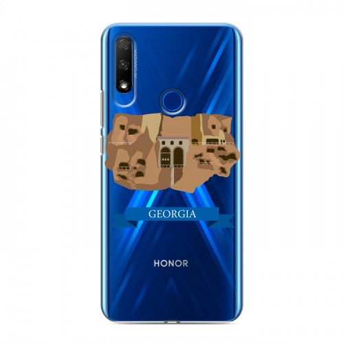 Дизайнерский силиконовый с усиленными углами чехол для Huawei Honor 9X Грузия