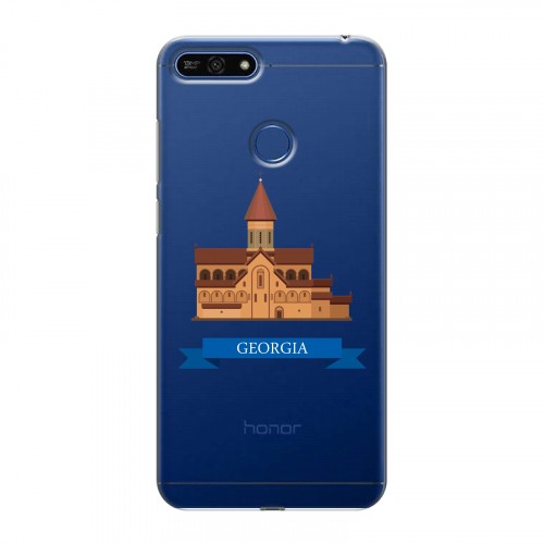 Дизайнерский силиконовый чехол для Huawei Honor 7A Pro Грузия