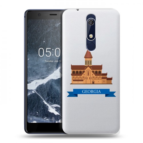 Дизайнерский пластиковый чехол для Nokia 5.1 Грузия