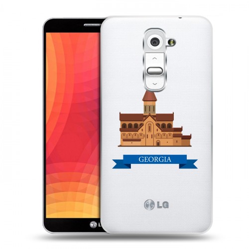 Дизайнерский пластиковый чехол для LG Optimus G2 Грузия