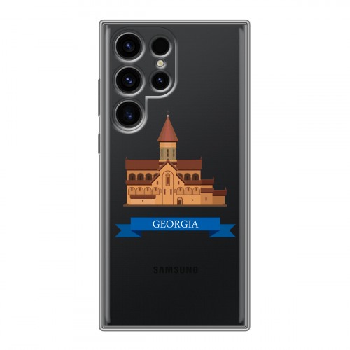 Дизайнерский пластиковый чехол для Samsung Galaxy S24 Ultra Грузия
