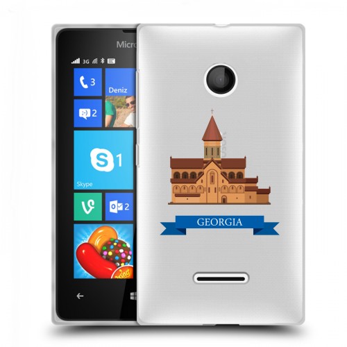 Дизайнерский пластиковый чехол для Microsoft Lumia 435 Грузия