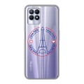 Полупрозрачный дизайнерский силиконовый чехол для Realme 8i Флаг Франции
