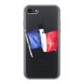 Полупрозрачный дизайнерский силиконовый чехол для Iphone 7 Флаг Франции