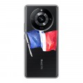 Полупрозрачный дизайнерский силиконовый с усиленными углами чехол для Realme 11 Pro Флаг Франции
