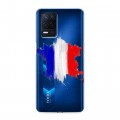 Полупрозрачный дизайнерский силиконовый чехол для Realme Narzo 30 5G Флаг Франции